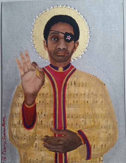 James Carroll Booker III, No. 3 by Cheryl Anne Grace | Acrylic & mixed media on deep canvas James Carroll Booker III, No. 3